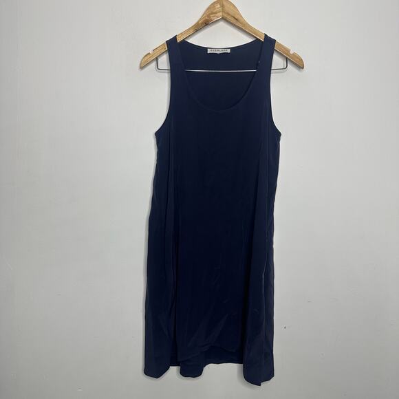 Everlane The Silk Dress Tank in Navy Blue Summer Minimalist Size Small - Picture 5 of 8